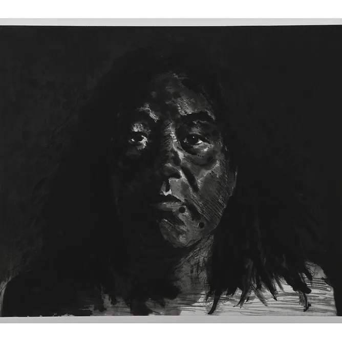 Créations Contemporaines<Boutiques de musées Estampe Autoportrait - Yan Pei-Ming 2009