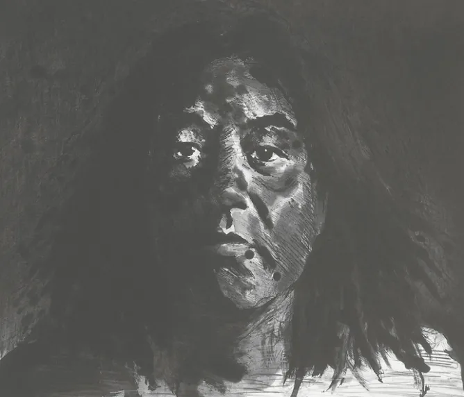 Créations Contemporaines<Boutiques de musées Estampe Autoportrait - Yan Pei-Ming 2009