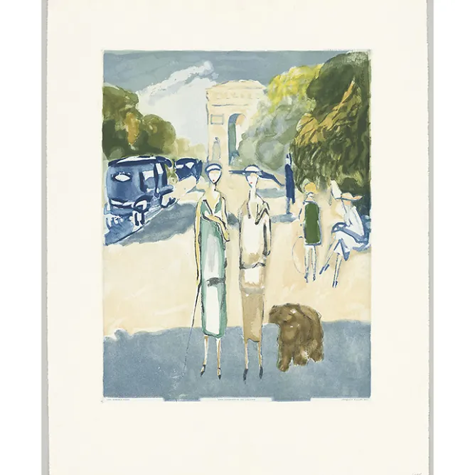 Paris Et Le Louvre<Boutiques de musées Estampe Avenue Du Bois de Van Dongen
