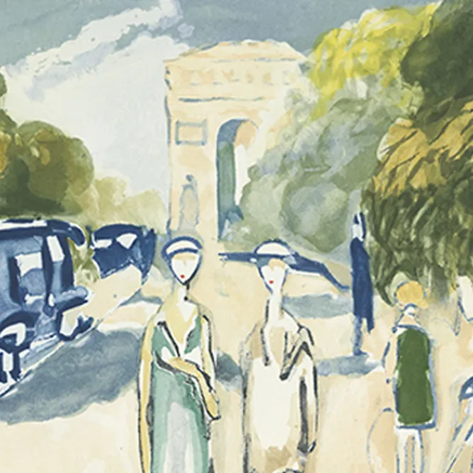 Paris Et Le Louvre<Boutiques de musées Estampe Avenue Du Bois de Van Dongen
