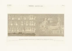 Boutiques de musées Estampe Bas-relief sculpté, péristyle du palais, Medinet-Abou Hot
