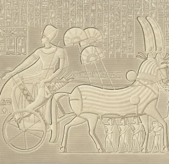 Boutiques de musées Estampe Bas-relief sculpté, péristyle du palais, Medinet-Abou Hot