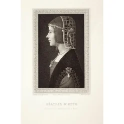 Chefs D'Œuvre Des Musées<Boutiques de musées Estampe Béatrix d'Este - Léonard de Vinci