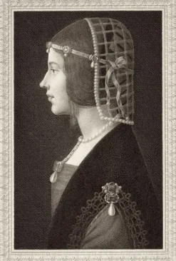 Chefs D'Œuvre Des Musées<Boutiques de musées Estampe Béatrix d'Este - Léonard de Vinci