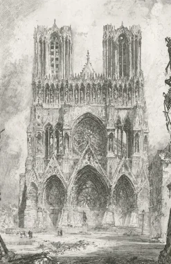 Boutiques de musées Estampe Cathédrale de Reims - Louis Orr Sale