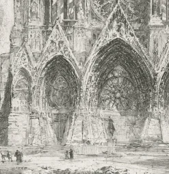 Boutiques de musées Estampe Cathédrale de Reims - Louis Orr Sale