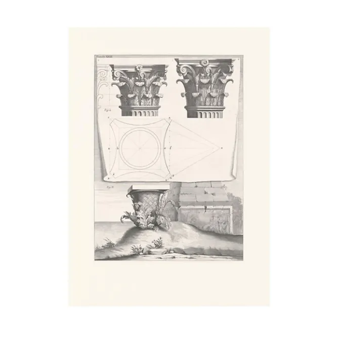 Architecture Et Villes<Boutiques de musées Estampe Chapiteaux Corinthiens