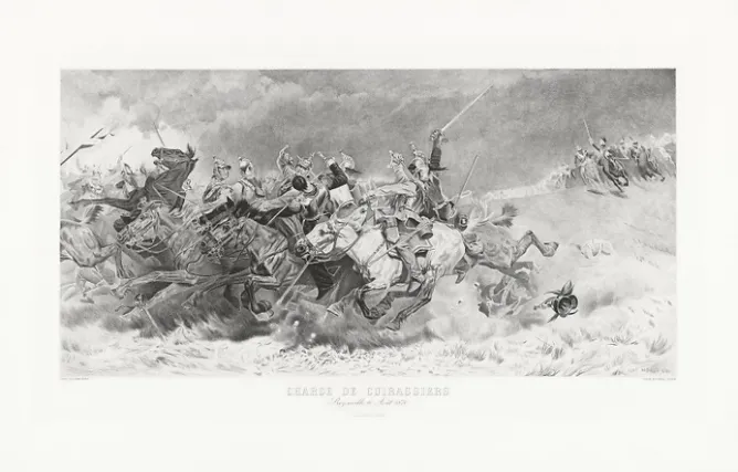 Boutiques de musées Estampe Charge des cuirassiers - Aimé Morot Outlet