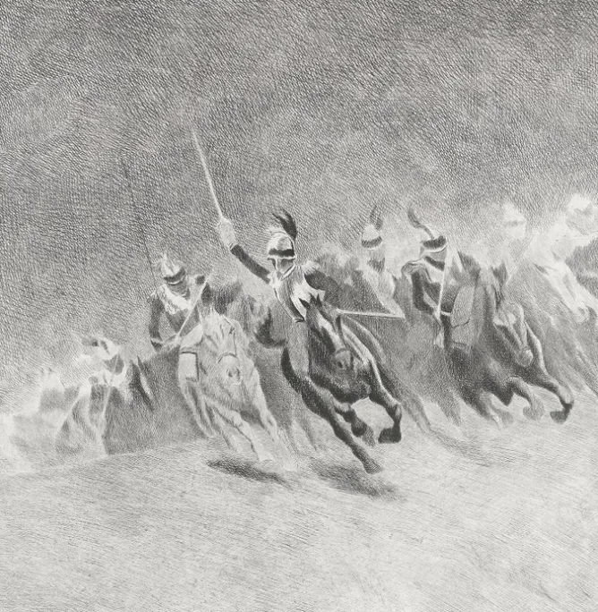 Boutiques de musées Estampe Charge des cuirassiers - Aimé Morot Outlet