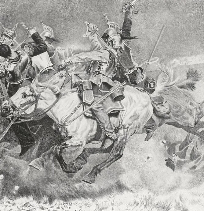 Boutiques de musées Estampe Charge des cuirassiers - Aimé Morot Outlet