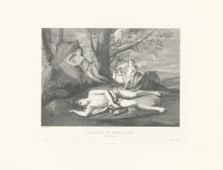 Chefs D'Œuvre Des Musées<Boutiques de musées Estampe Écho et Narcisse ou la mort de Narcisse - Nicolas Poussin