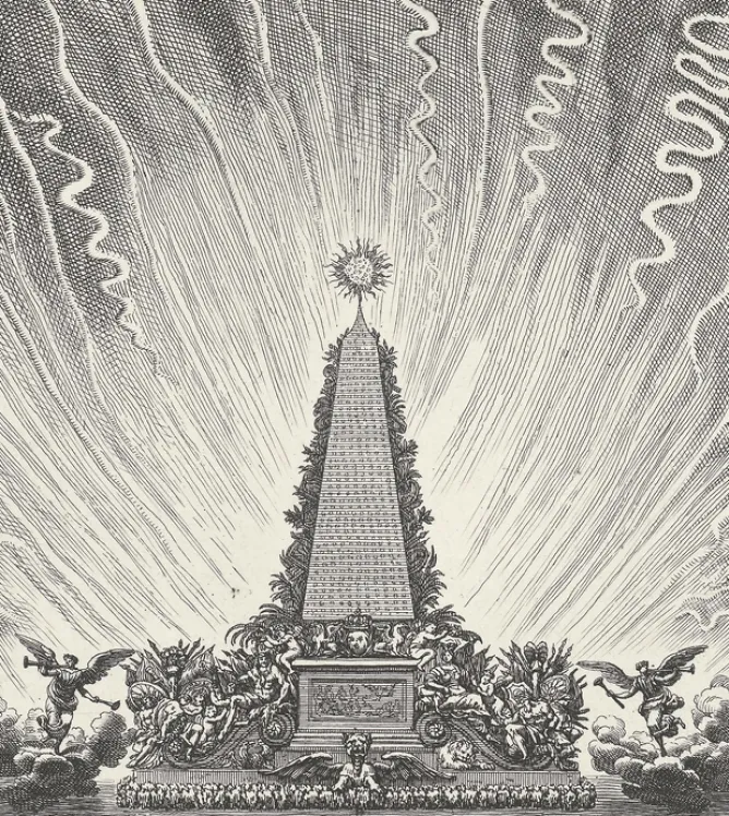 Personnages Et Évènements Historiques<Boutiques de musées Estampe Cinquième journée - Feu d'artifice sur le canal de Versailles - Jean Lepautre