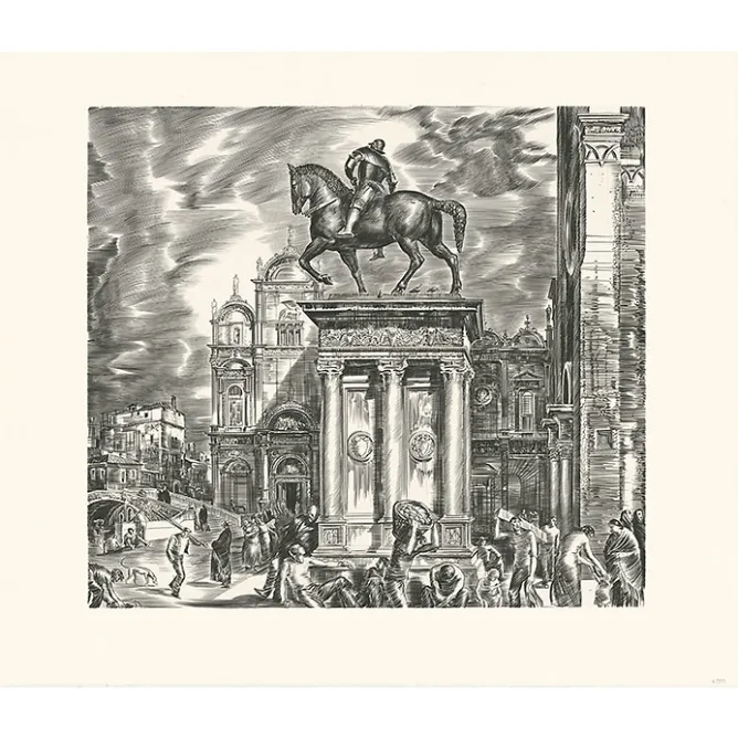 Boutiques de musées Estampe Colleone of Venise - Albert Decaris Best