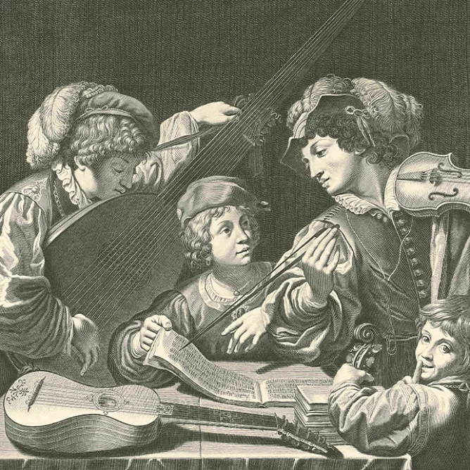 Chefs D'Œuvre Des Musées<Boutiques de musées Estampe Concert de musique