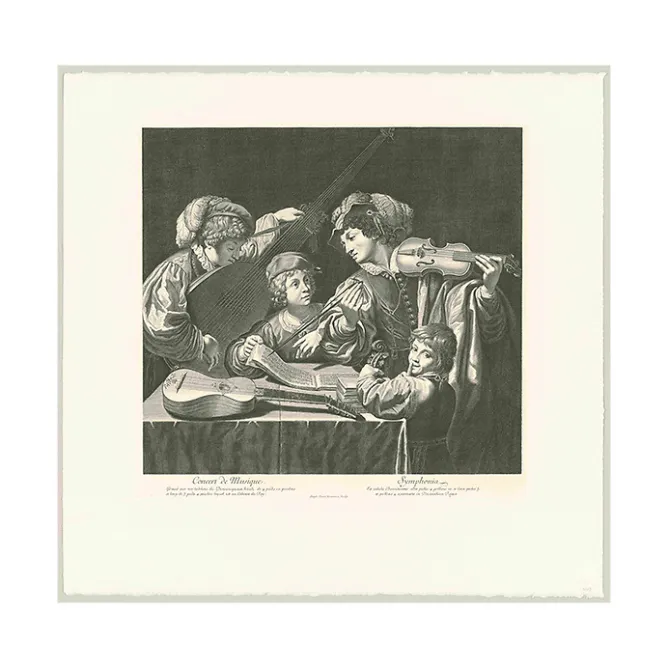 Chefs D'Œuvre Des Musées<Boutiques de musées Estampe Concert de musique