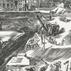 Boutiques de musées Estampe Construction du palais de Chaillot - Albert Decaris Best