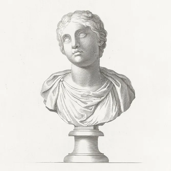 Dessins<Boutiques de musées Estampe Dame romaine du temps d'Alexandre Sévère