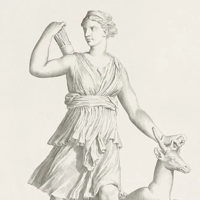 Dessins<Boutiques de musées Estampe Diane chasseresse
