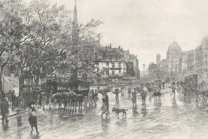 Paris Et Le Louvre<Boutiques de musées Estampe Entrée de la Cité, vue du pont Saint-Michel