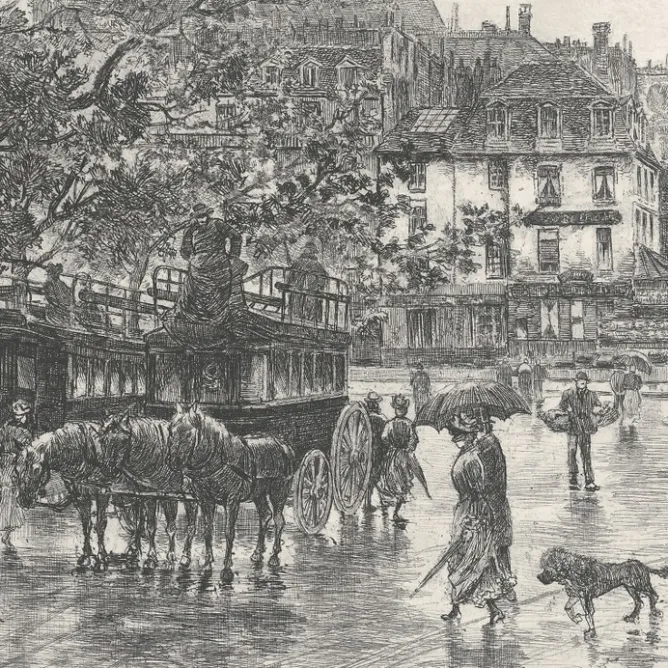 Paris Et Le Louvre<Boutiques de musées Estampe Entrée de la Cité, vue du pont Saint-Michel