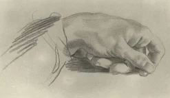 Dessins<Boutiques de musées Estampe Etude de main - Alphonse Alexandre Leroy