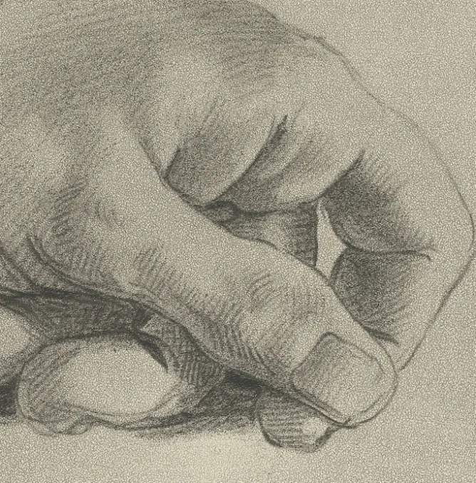 Dessins<Boutiques de musées Estampe Etude de main - Alphonse Alexandre Leroy