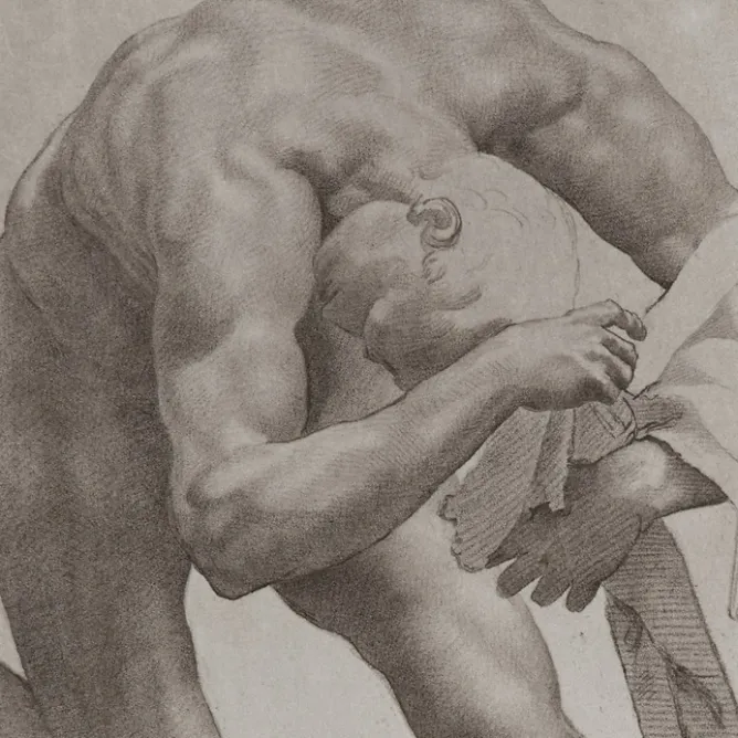 Chefs D'Œuvre Des Musées<Boutiques de musées Estampe Etude d'homme nu - Da Volterra