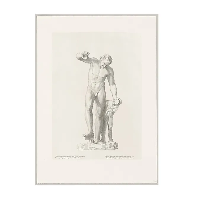 Boutiques de musées Estampe Faune dansant et jouant des cymbales Clearance