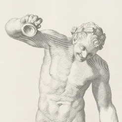 Boutiques de musées Estampe Faune dansant et jouant des cymbales Clearance