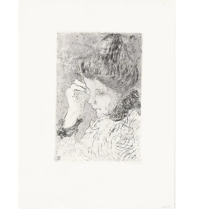 Chefs D'Œuvre Des Musées<Boutiques de musées Estampe Femme en buste - Louis Valtat