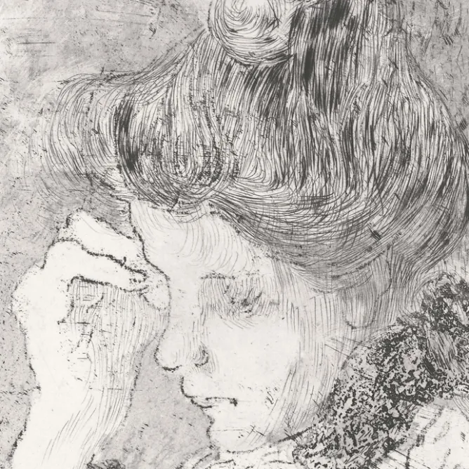 Chefs D'Œuvre Des Musées<Boutiques de musées Estampe Femme en buste - Louis Valtat