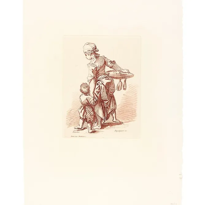 Chefs D'Œuvre Des Musées<Boutiques de musées Estampe Femme tenant un enfant par la main