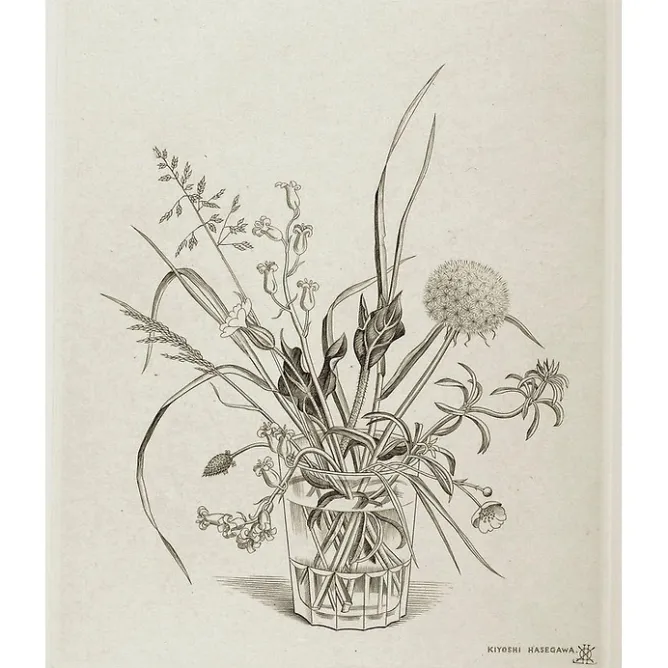 Boutiques de musées Estampe Fleurs des champs dans un verre (printemps) - Hasegawa Outlet
