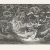 Nature, Fleurs Et Paysages|Chefs D'Œuvre Des Musées<Boutiques de musées Estampe Forêt de Fontainebleau : le Charlemagne et le Roland - Eugène Bléry