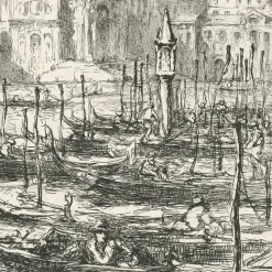 Architecture Et Villes<Boutiques de musées Estampe Église de la Salute à Venise - Henri-Lucien Cheffer