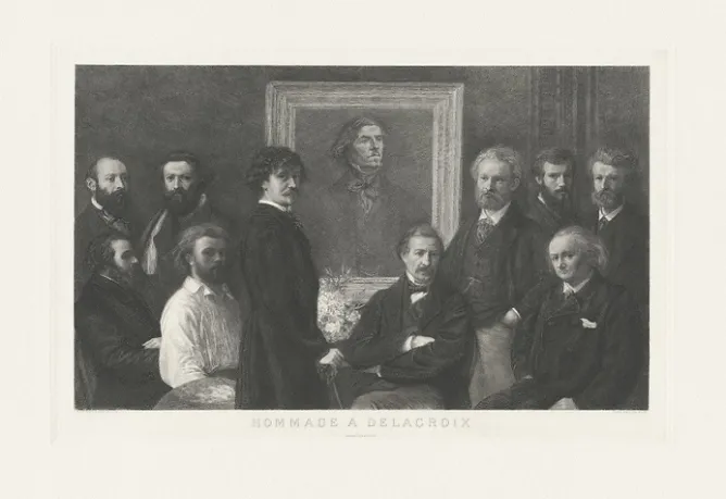 Boutiques de musées Estampe Hommage à Delacroix - Henry Fantin Latour Hot