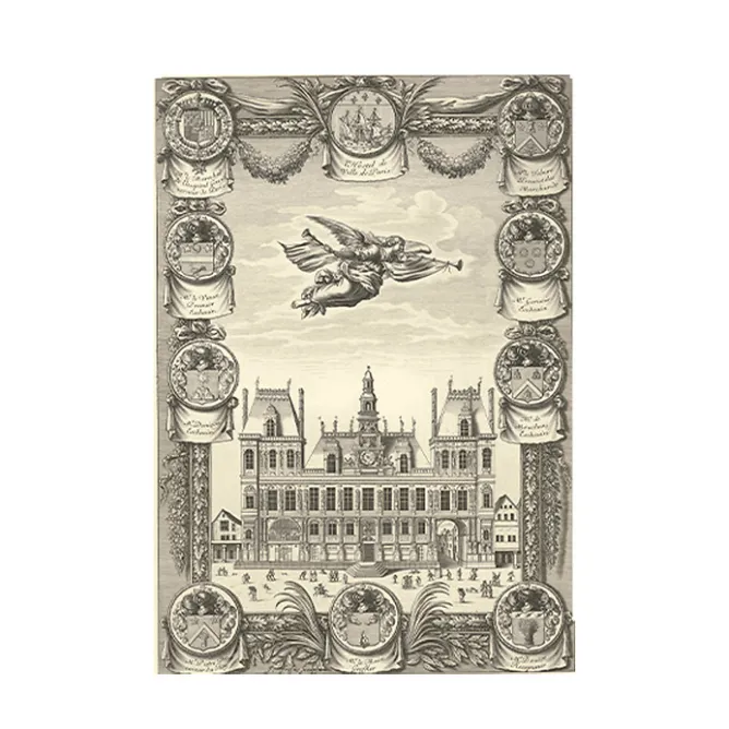 Paris Et Le Louvre<Boutiques de musées Estampe Hotel De Ville De Paris