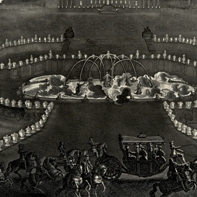 Boutiques de musées Estampe Illuminations du palais et des jardins de Versailles - Jean Lepautre Hot
