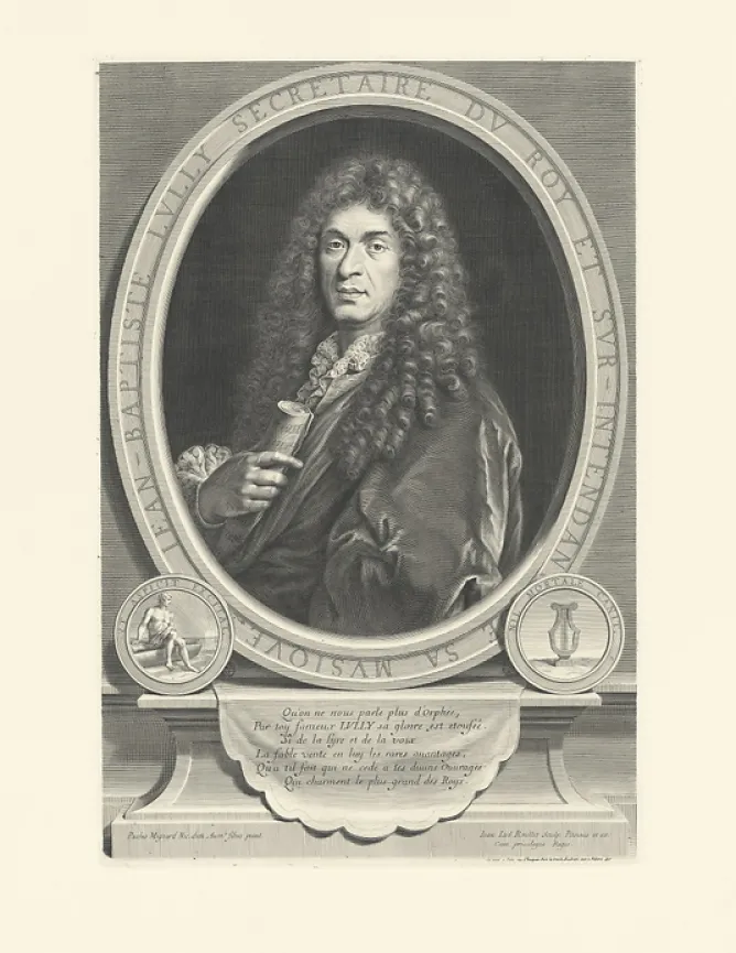 Boutiques de musées Estampe Jean-Baptiste Lully, surintendant de la musique du roi Clearance