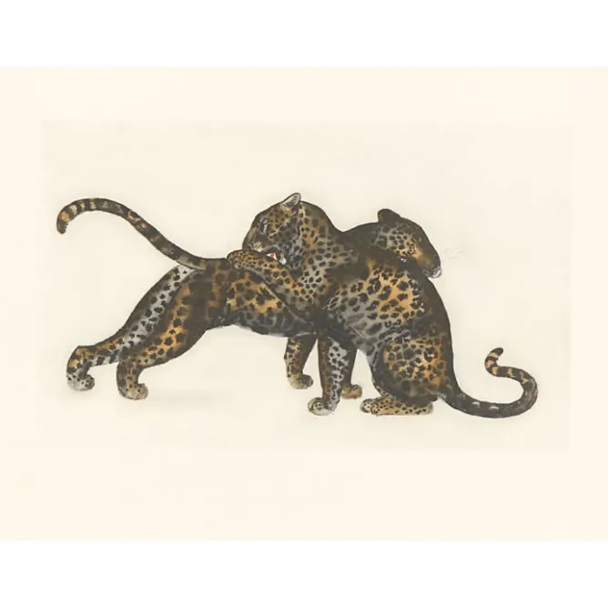 Art Moderne<Boutiques de musées Estampe Jeux de léopards - Georges-Lucien Guyot