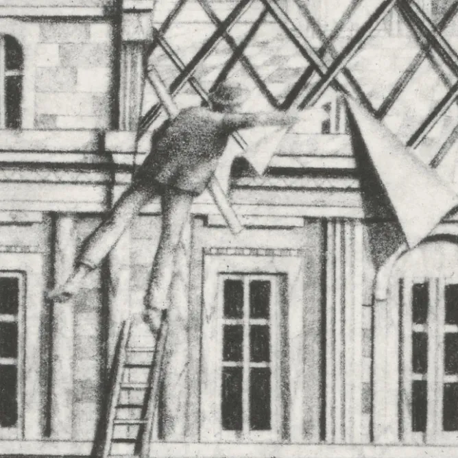Paris Et Le Louvre|Créations Contemporaines<Boutiques de musées Estampe JR au Louvre 2016
