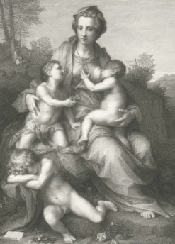 Boutiques de musées Estampe La Charité - Andrea del Sarto Outlet