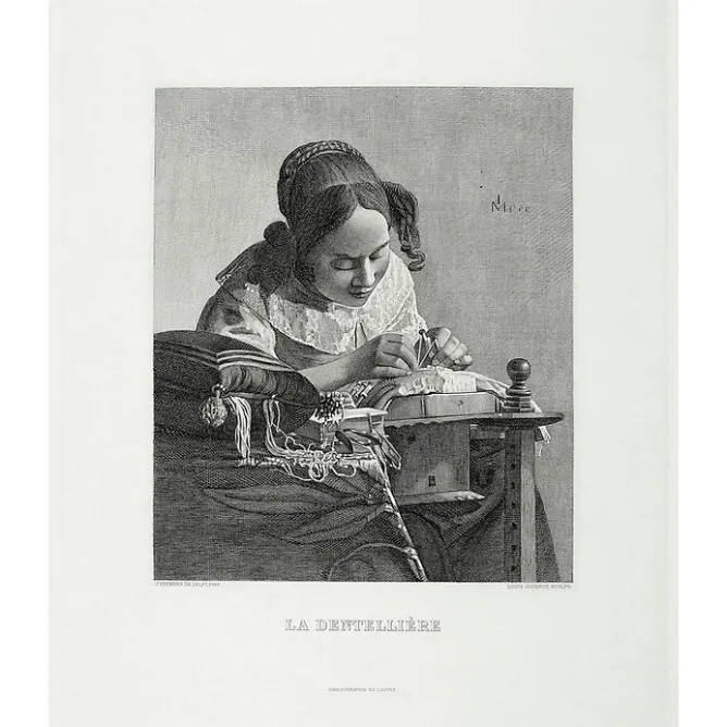 Chefs D'Œuvre Des Musées<Boutiques de musées Estampe La Dentellière - Vermeer
