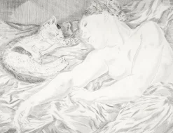 Art Moderne<Boutiques de musées Estampe La femme au chat - Foujita