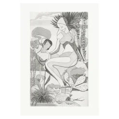 Créations Contemporaines<Boutiques de musées Estampe La Madone au cactus au Nouveau Mexique de Roderick Mead
