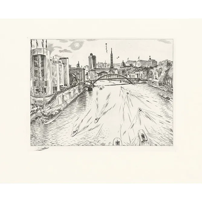 Chefs D'Œuvre Des Musées<Boutiques de musées Estampe La Seine (Exposition 1937) - Louis-Joseph Soulas