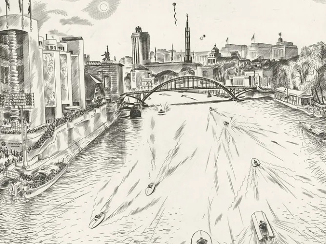 Chefs D'Œuvre Des Musées<Boutiques de musées Estampe La Seine (Exposition 1937) - Louis-Joseph Soulas