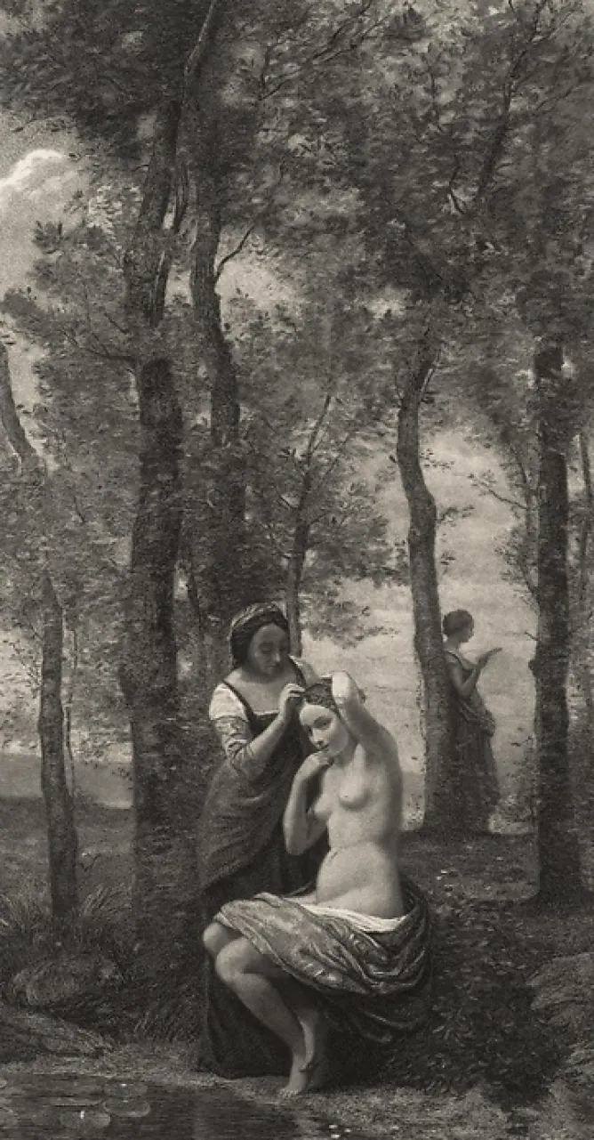 Boutiques de musées Estampe La toilette - Corot Outlet
