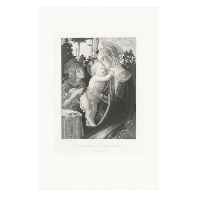 Boutiques de musées Estampe La Vierge, l'enfant Jésus et Saint Jean - Botticelli Online