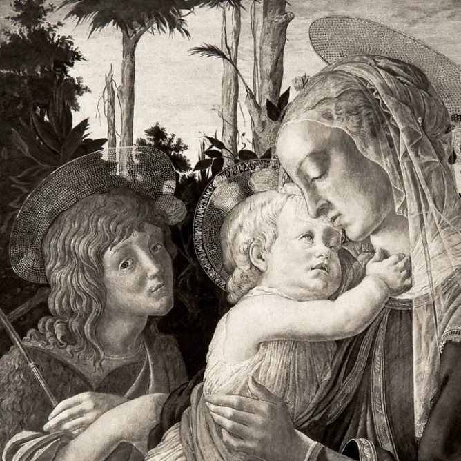 Boutiques de musées Estampe La Vierge, l'enfant Jésus et Saint Jean - Botticelli Online